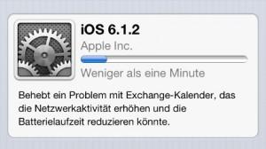 öfter iOS-612-Update-Prozess