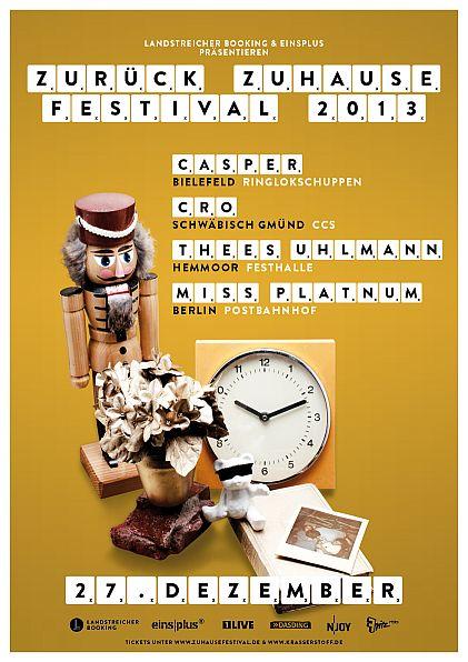 öfter Zurück Zuhause Festival - Flyer - Thees Uhlmann - Festhalle Hemmoor