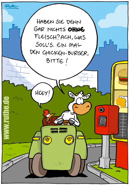 öfter Comic Ruthe Chickenburger Drive-In